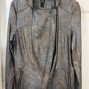 CLARA SUNWOO Metallic Gray Blazer